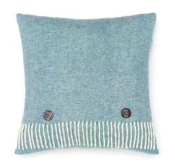 Blue sky herringbone cushion