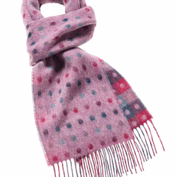 wool scarf multispot pink Canada