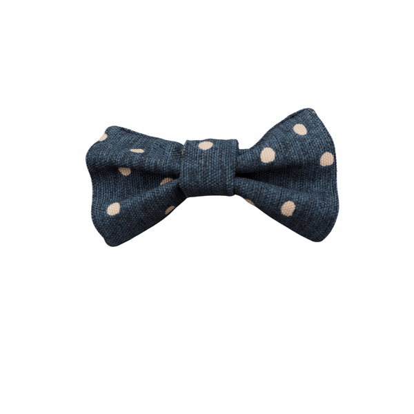 Dog bow tie denim spot