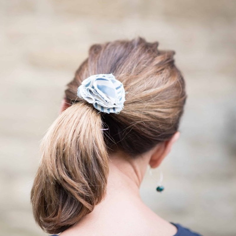 Hettie ladies hair bobble Chambray