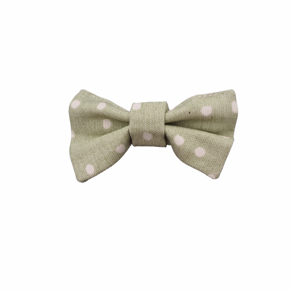 Dog bow tie green spot