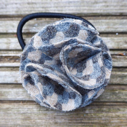 Children's flower hair bobble holborn taupe