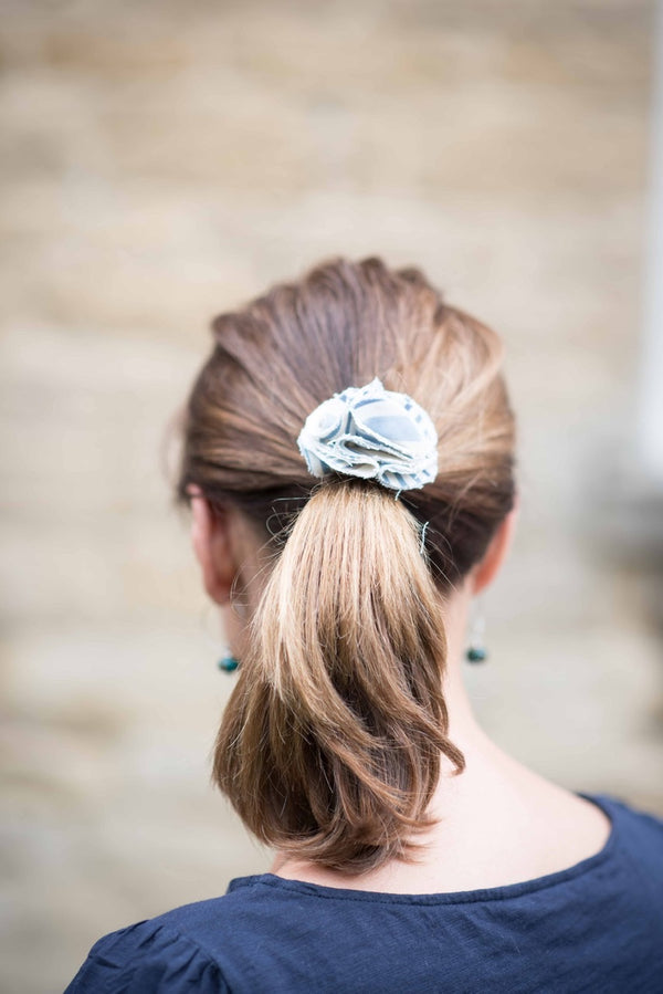 Hettie ladies hair bobble Chambray