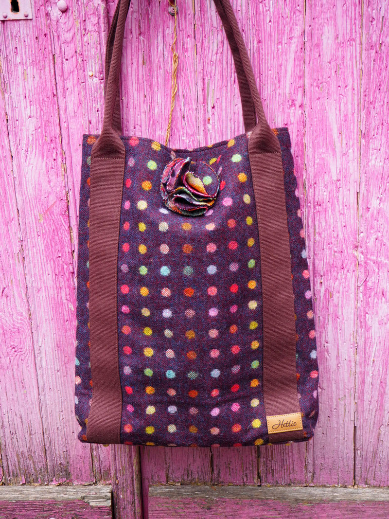 Kate Tote Handbag - Multispot Wine