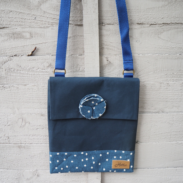 Ella handbag - denim canvas