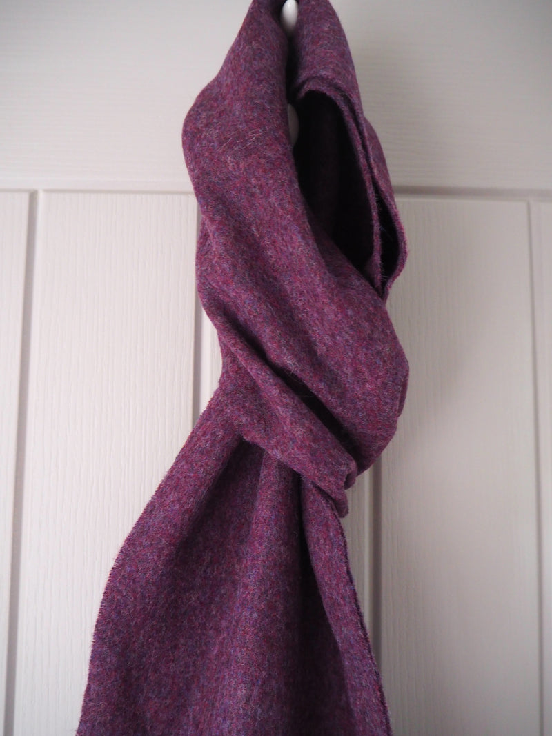 Plain wool scarf Heather