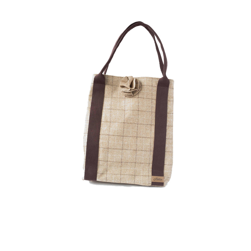 Kate  Tote Handbag - Slate Oatmeal