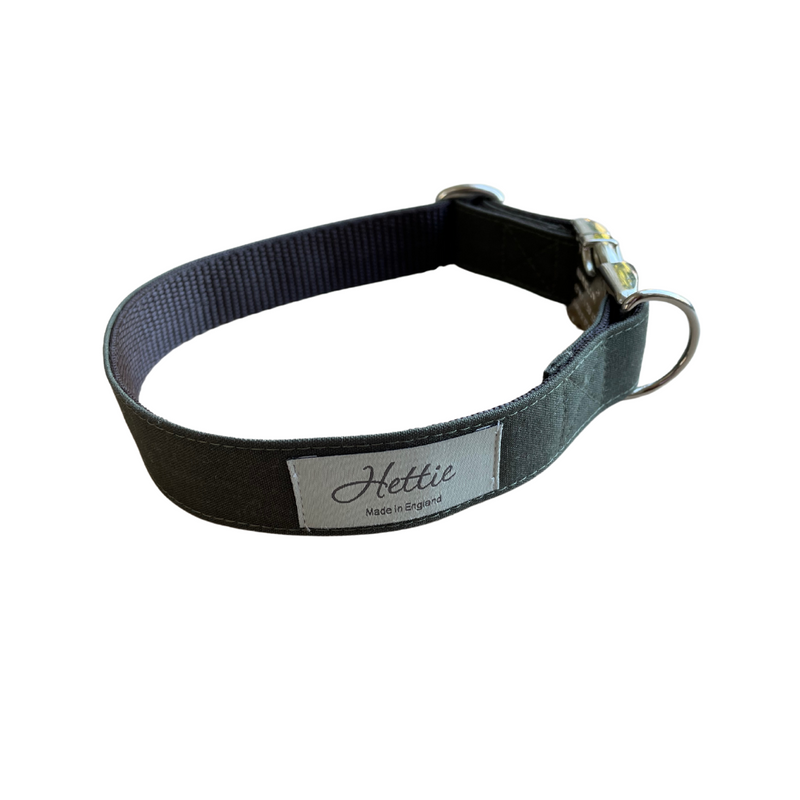 Dog Collar - green canvas