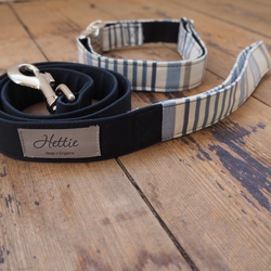 Dog Lead - canvas chambray