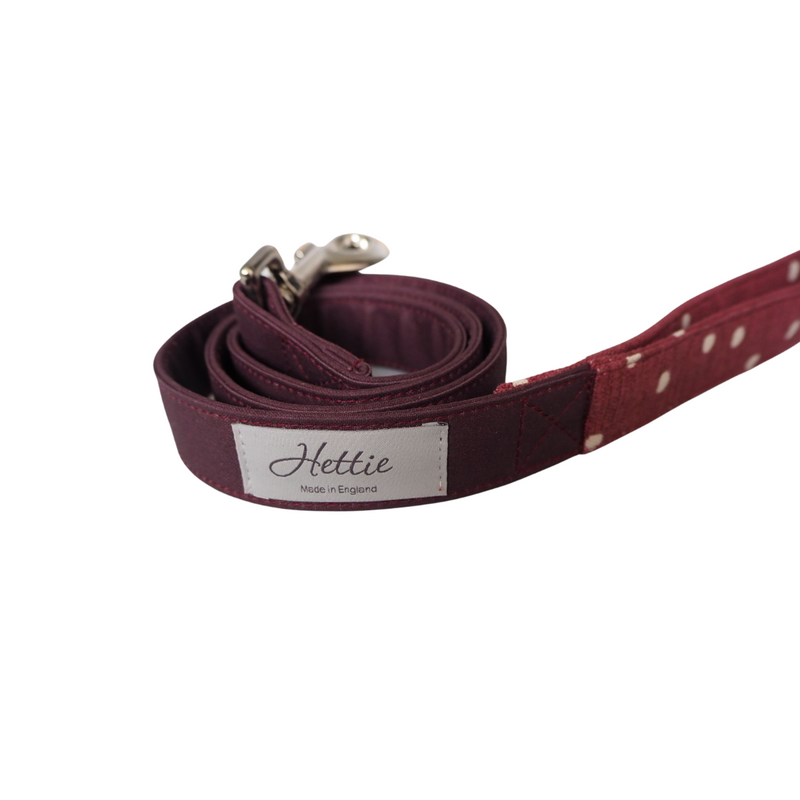 Dog Lead - canvas lavender spot