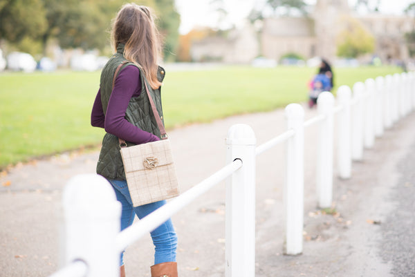 Ella handbag - Slate Oatmeal