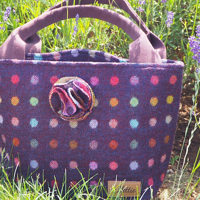 Hettie handbag  - Multispot Wine