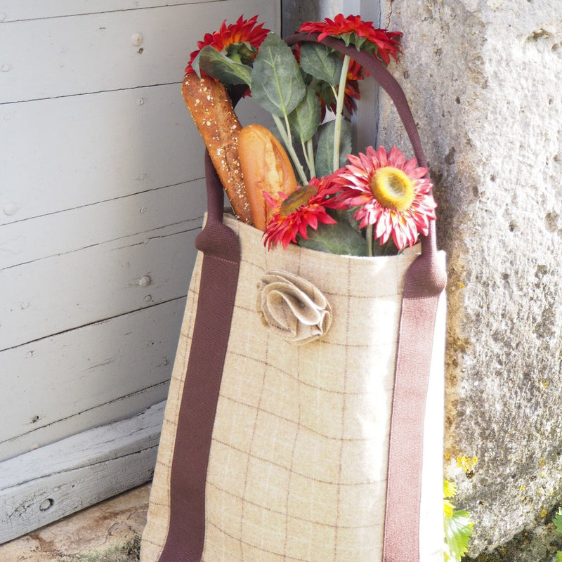 Kate  Tote Handbag - Slate Oatmeal